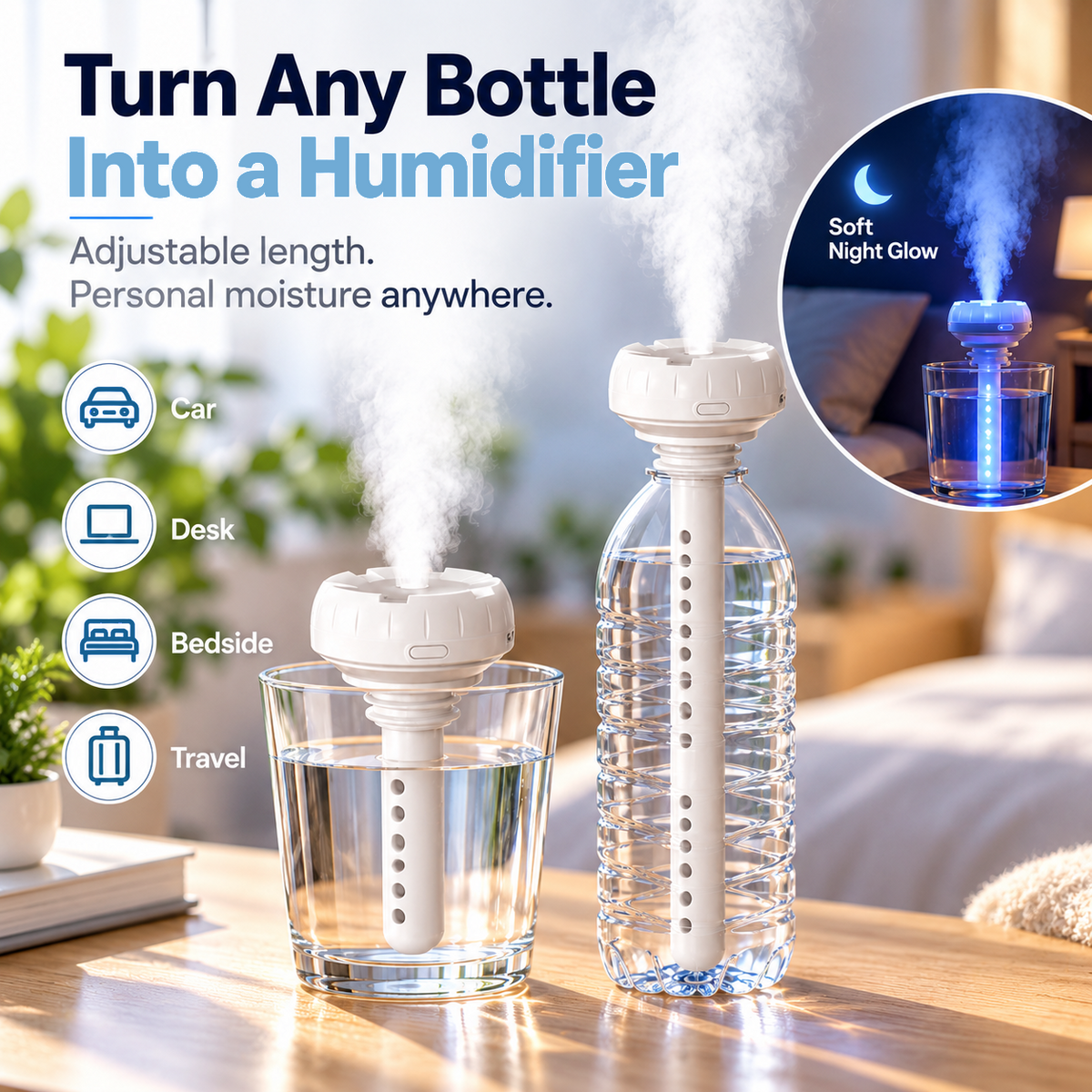🔥Last Day Buy 2 Get 1🔥JEREMYTIS™ Adjustable Bottle Mist Humidifier💧