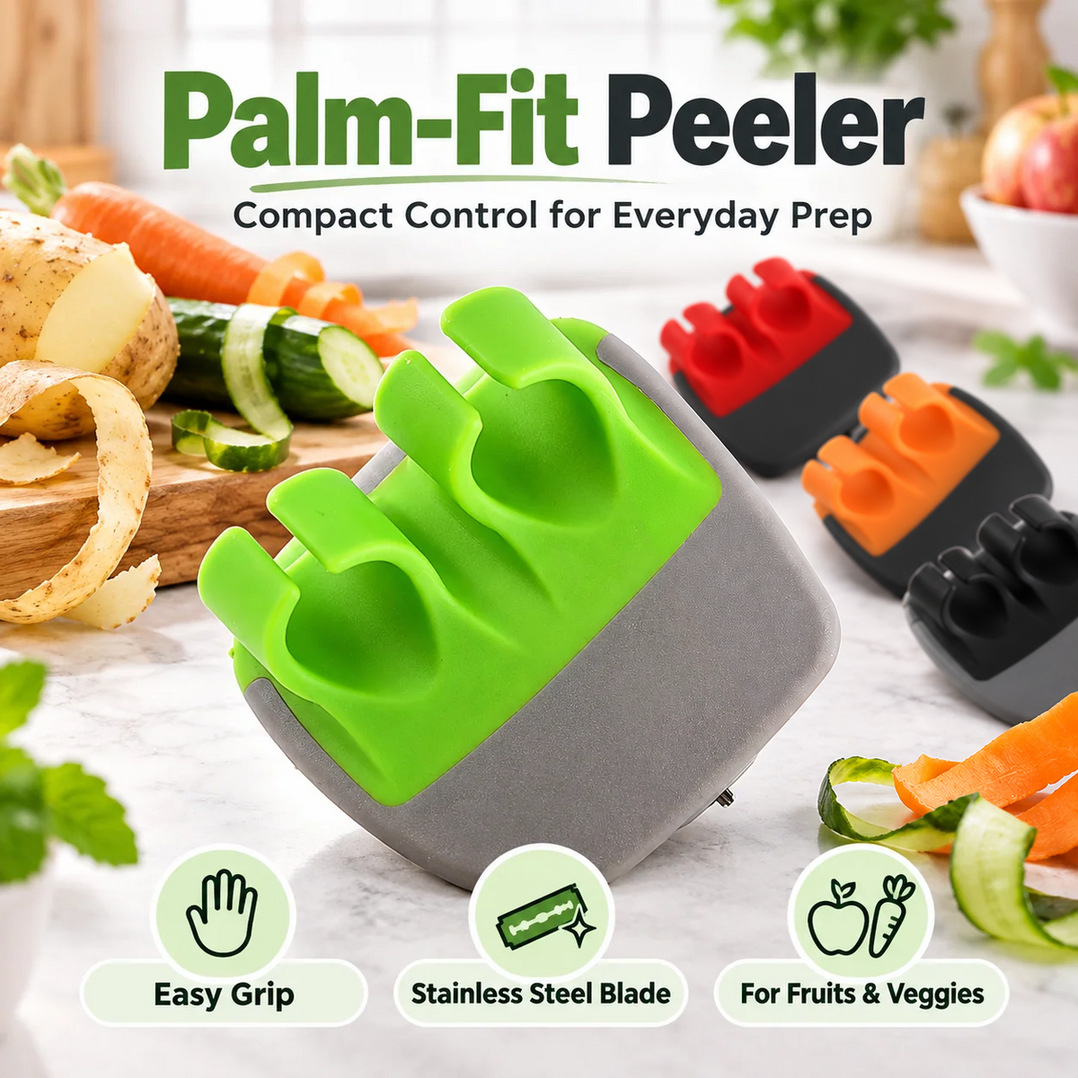 🔥Last Day Buy 1 Get 1🔥🥔Precision Palm-Fit Vegetable Peeler Tool
