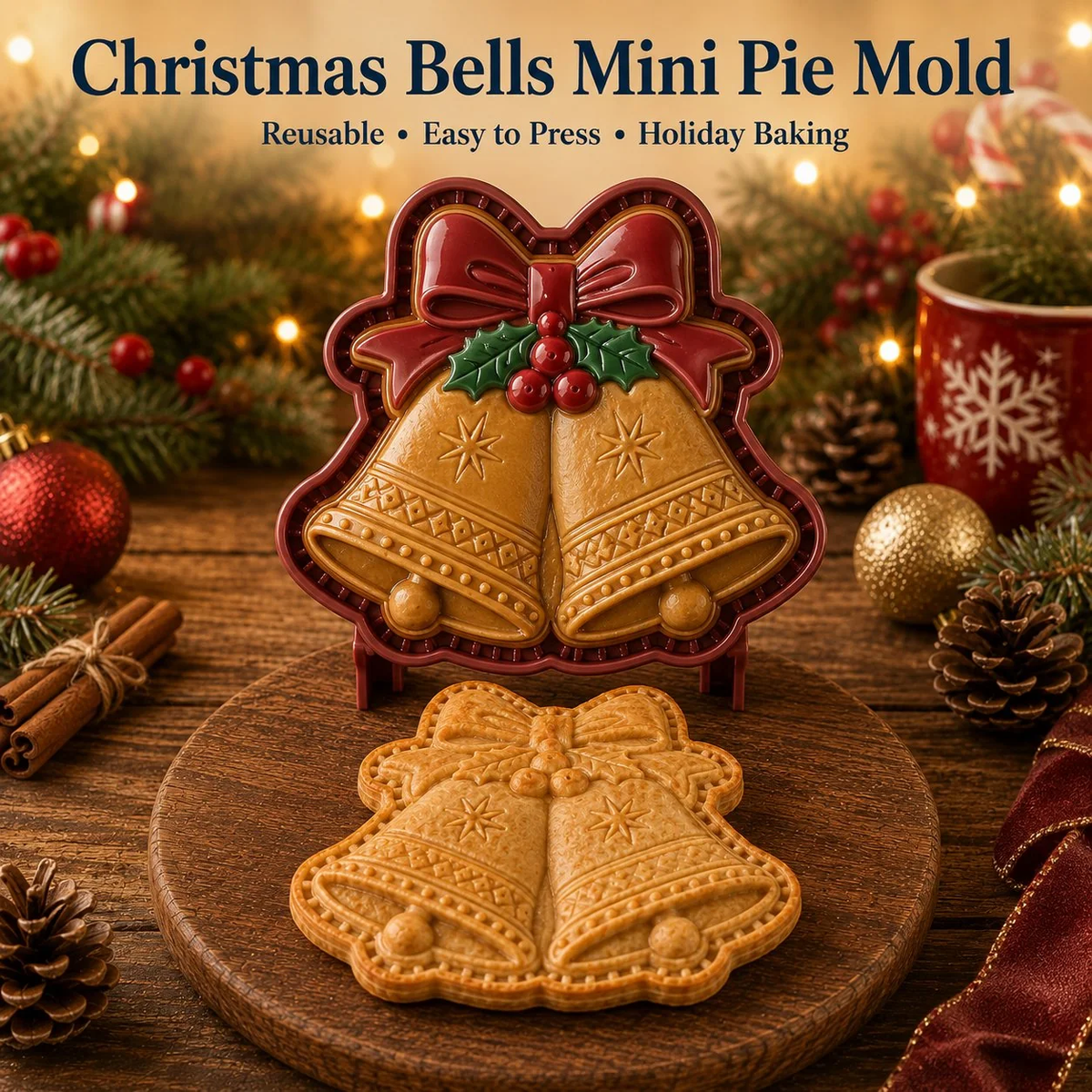 🔥All set boxes Only $5.62 Last Day Promotion!✨ 🎄16-Design Christmas Mini Pie Mold Collection 🥧