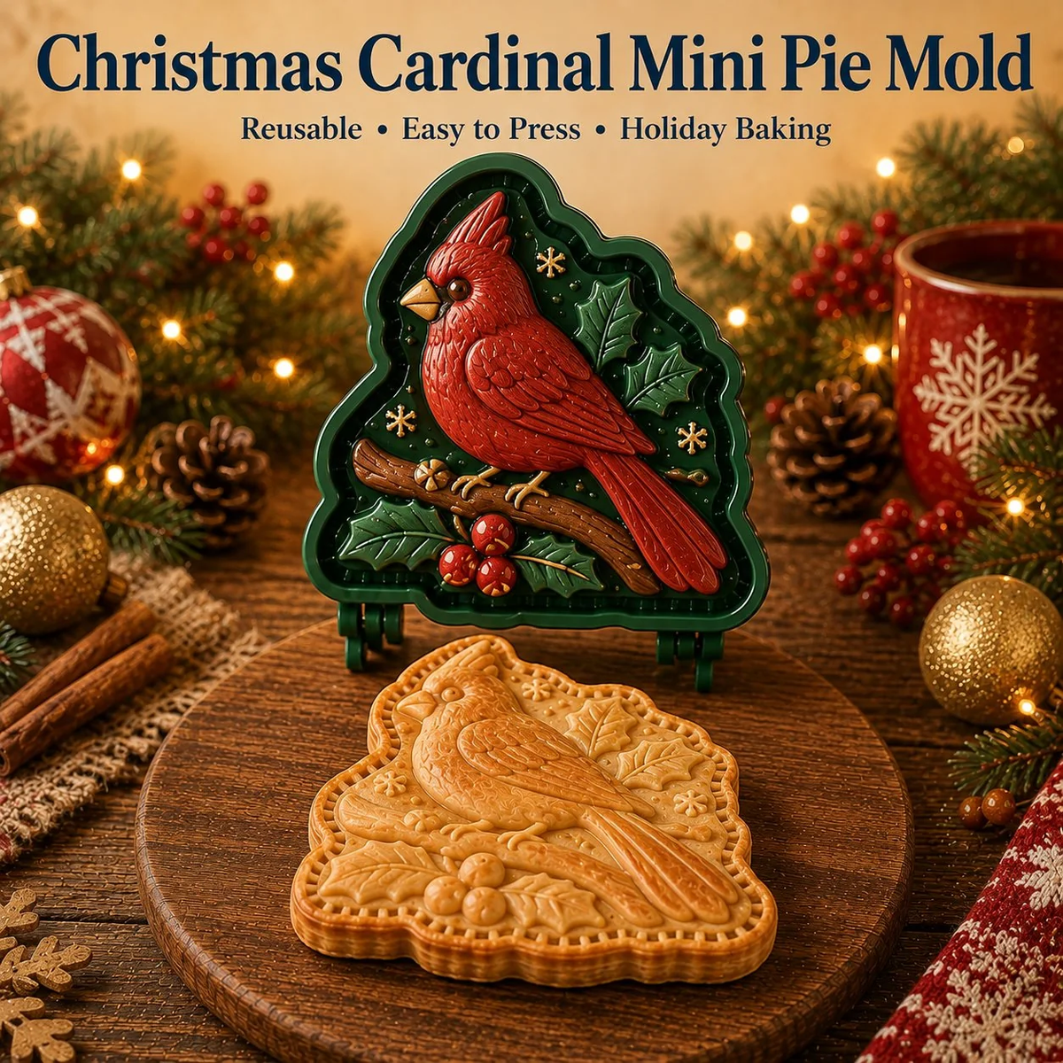 🔥All set boxes Only $5.62 Last Day Promotion!✨ 🎄16-Design Christmas Mini Pie Mold Collection 🥧