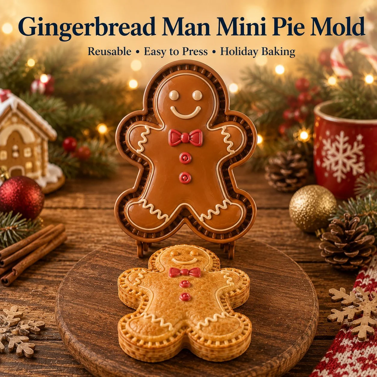 🔥All set boxes Only $5.62 Last Day Promotion!✨ 🎄16-Design Christmas Mini Pie Mold Collection 🥧