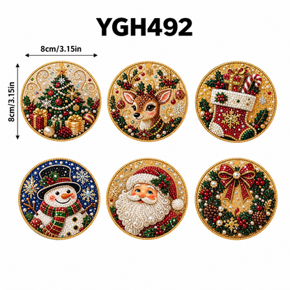 🔥Last Day Buy 2 Get 1🔥DIY Christmas Diamond Painting Ornament Kit🎄