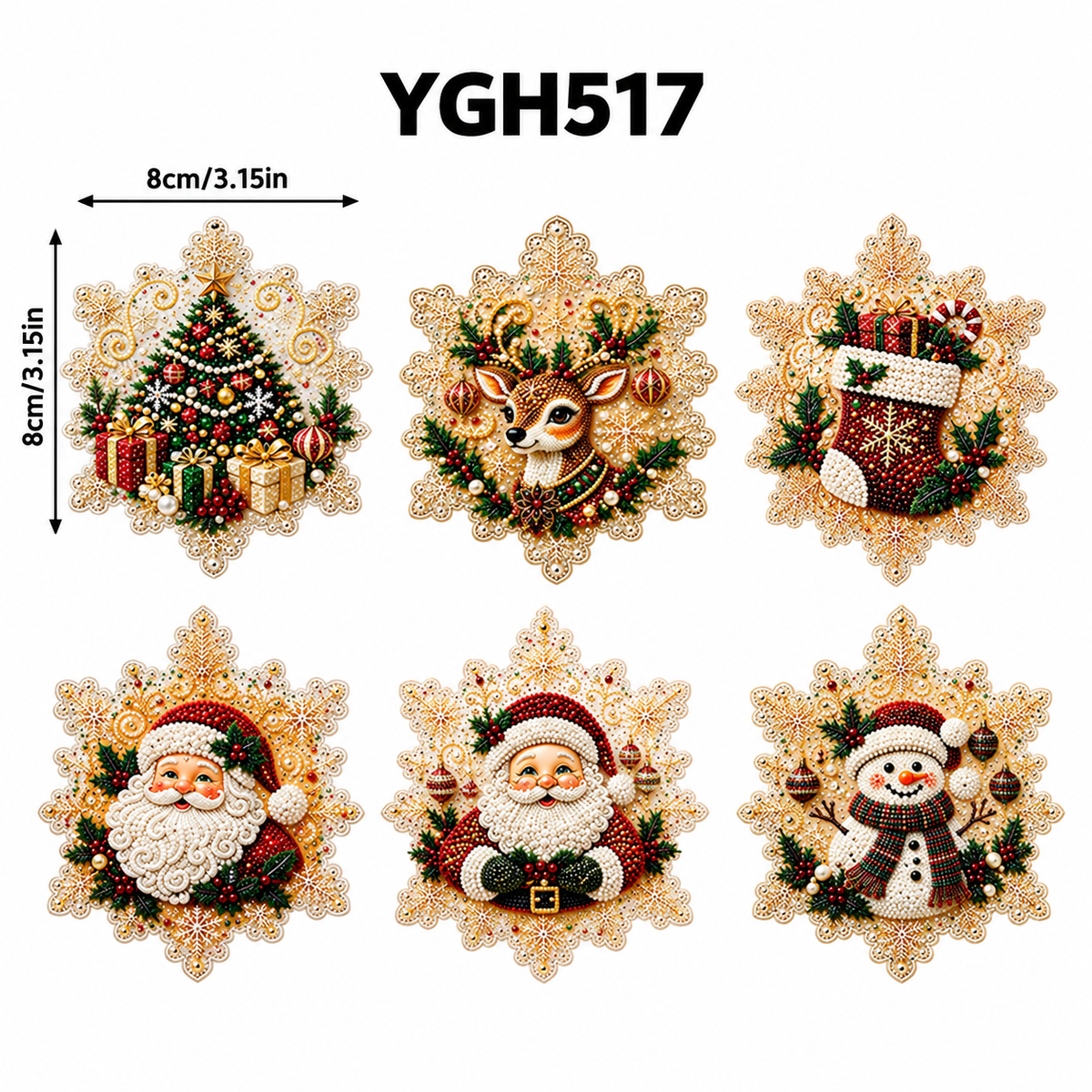 🔥Last Day Buy 2 Get 1🔥DIY Christmas Diamond Painting Ornament Kit🎄