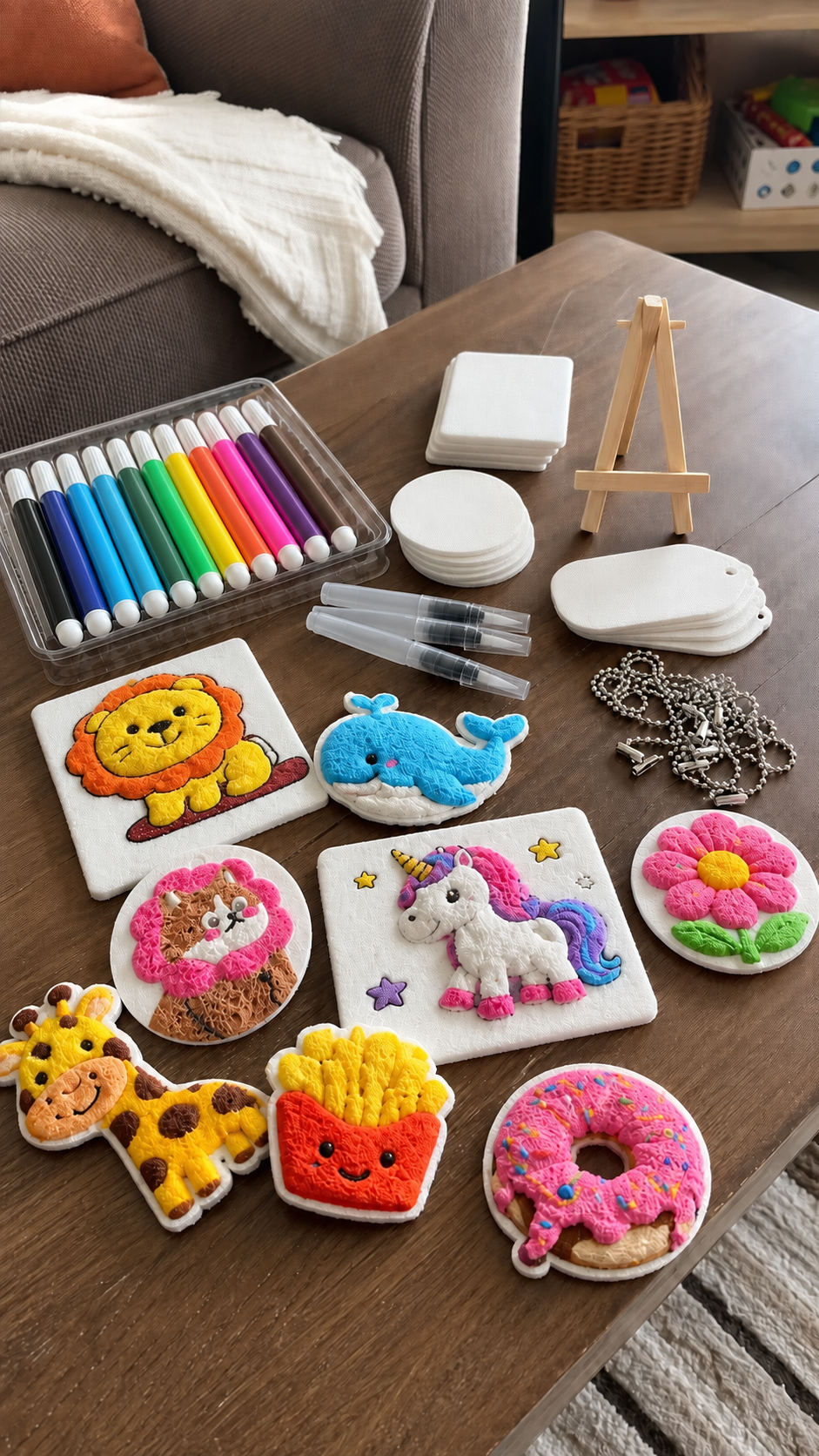 Finished 3D Puffy art collection