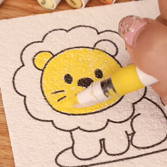 3D Puffy water activated art