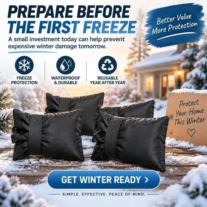 Insulated outdoor faucet cover winter protection