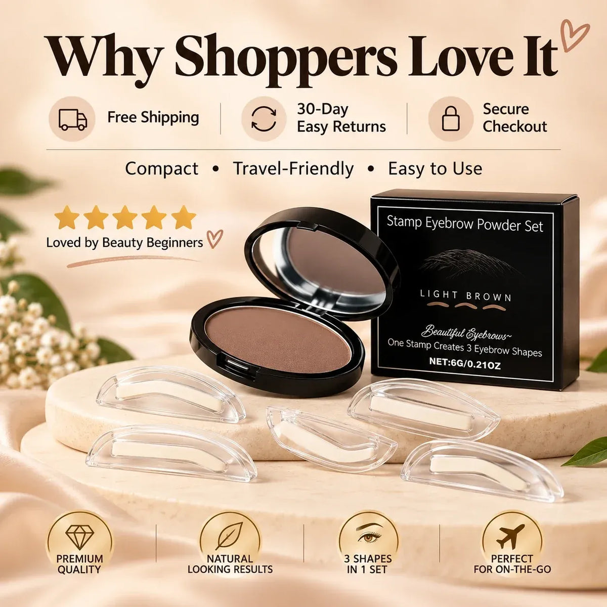 🔥JEREMYTIS™Waterproof Eyebrow Stamp Kit ✨