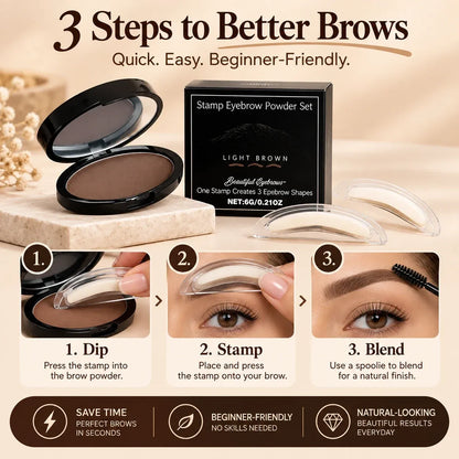 🔥JEREMYTIS™Waterproof Eyebrow Stamp Kit ✨