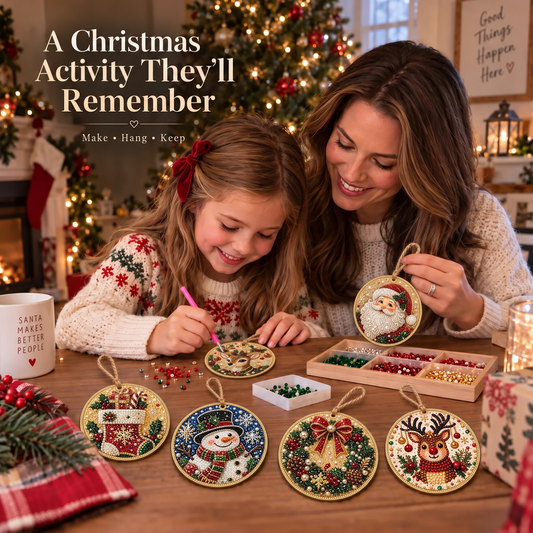 🔥DIY Christmas Diamond Painting Ornament Kit🎄