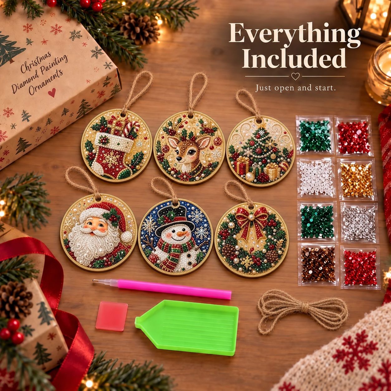 Everything Included Christmas Ornament Craft Kit