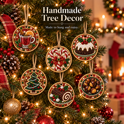 🔥DIY Christmas Diamond Painting Ornament Kit🎄