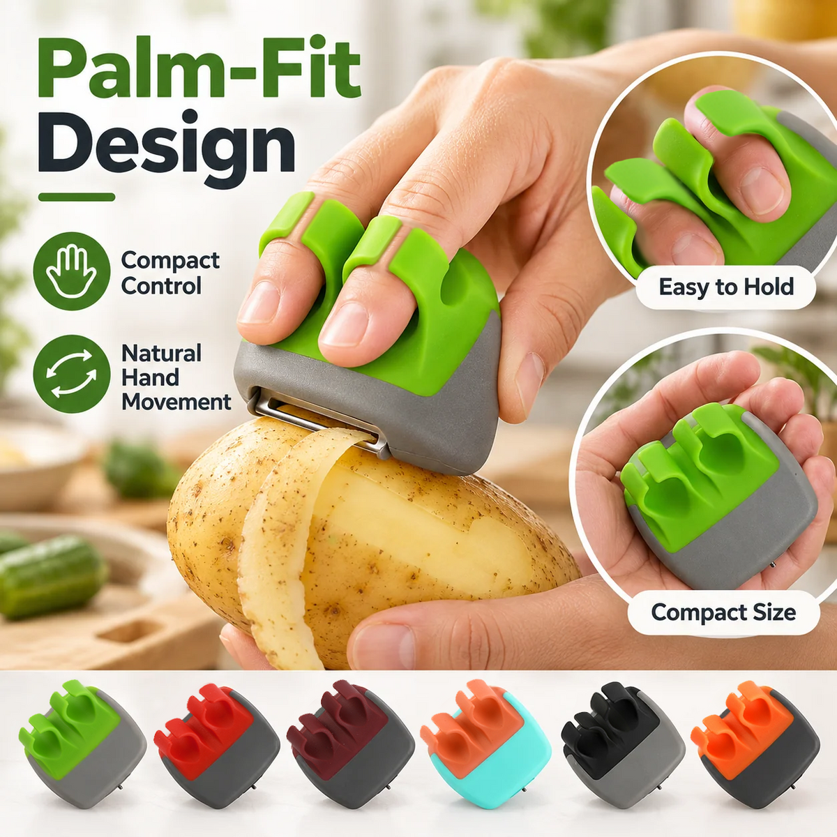 🔥Last Day Buy 1 Get 1🔥🥔Precision Palm-Fit Vegetable Peeler Tool